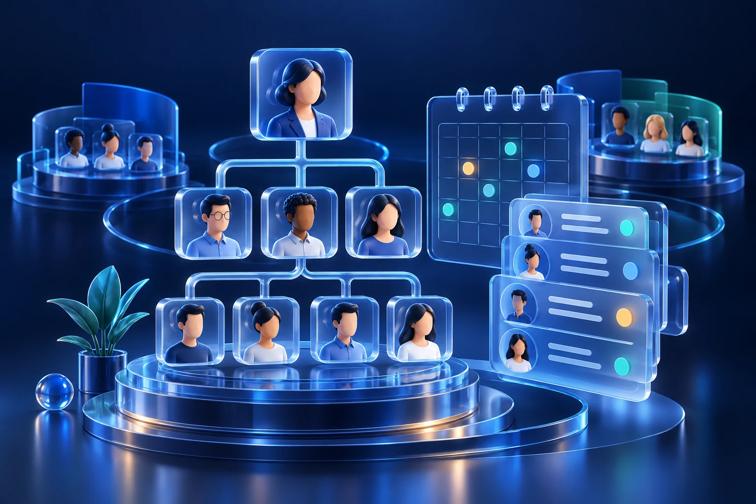 Concept illustration for Multi-Tenant HR & Workforce SaaS